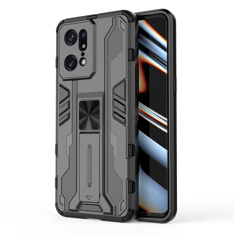 For OPPO Find X5 Pro Supersonic PC + TPU Shock-proof Protective Phone Case with Holder