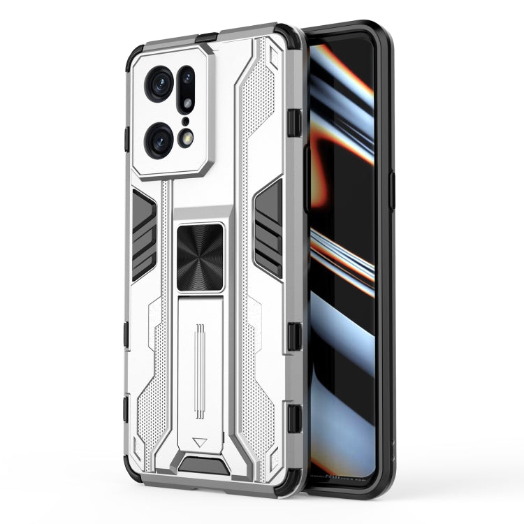 For OPPO Find X5 Pro Supersonic PC + TPU Shock-proof Protective Phone Case with Holder