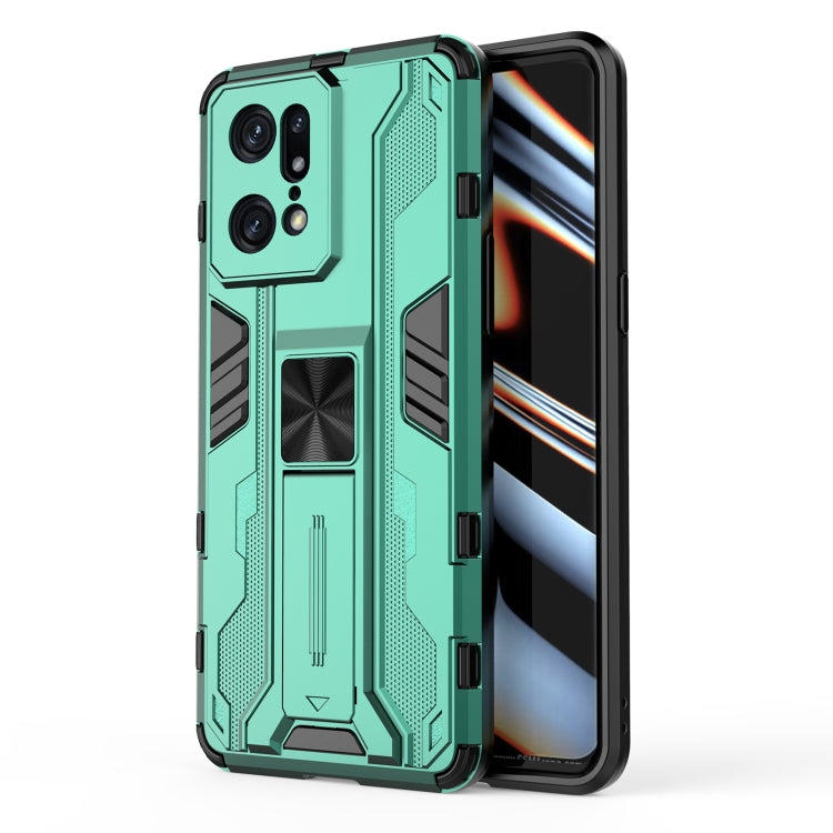 For OPPO Find X5 Pro Supersonic PC + TPU Shock-proof Protective Phone Case with Holder