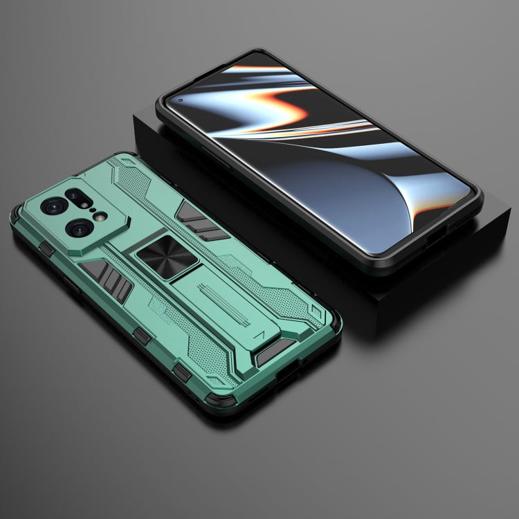 For OPPO Find X5 Pro Supersonic PC + TPU Shock-proof Protective Phone Case with Holder