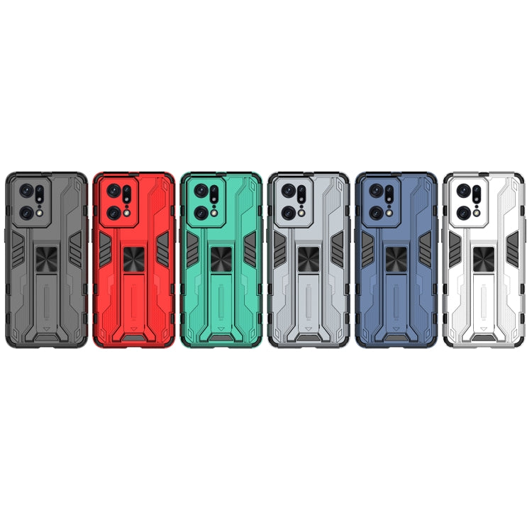For OPPO Find X5 Pro Supersonic PC + TPU Shock-proof Protective Phone Case with Holder