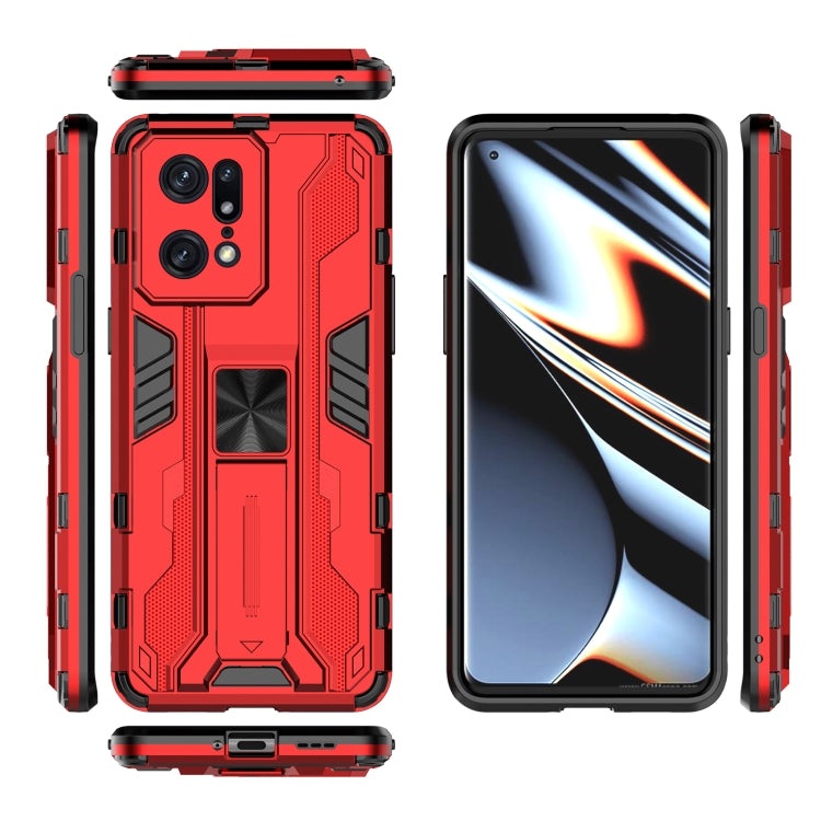 For OPPO Find X5 Pro Supersonic PC + TPU Shock-proof Protective Phone Case with Holder