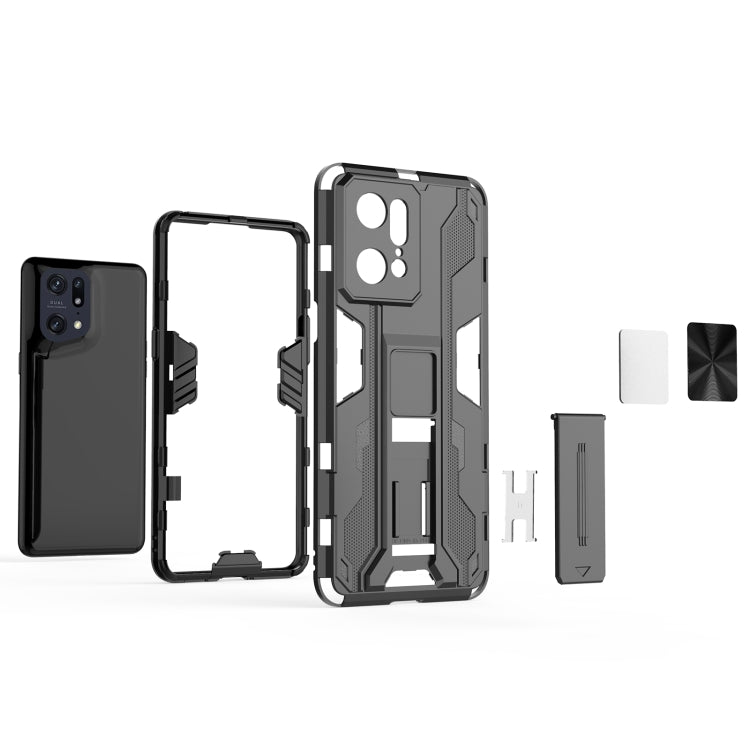 For OPPO Find X5 Pro Supersonic PC + TPU Shock-proof Protective Phone Case with Holder