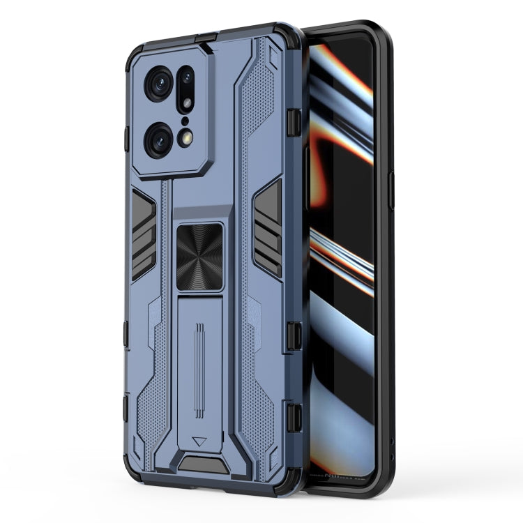 For OPPO Find X5 Pro Supersonic PC + TPU Shock-proof Protective Phone Case with Holder