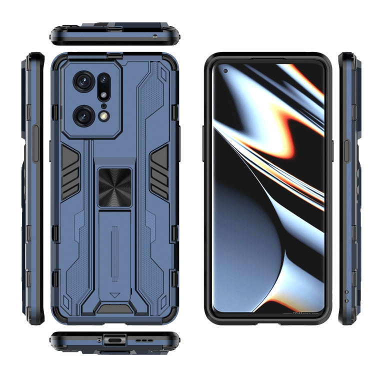 For OPPO Find X5 Pro Supersonic PC + TPU Shock-proof Protective Phone Case with Holder