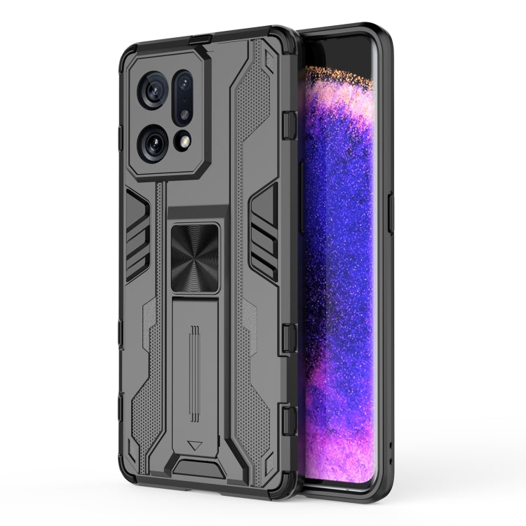 For OPPO Find X5 Supersonic PC + TPU Shock-proof Protective Phone Case with Holder