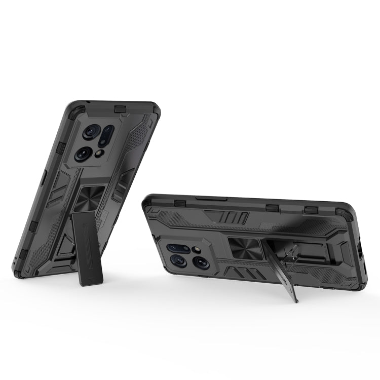 For OPPO Find X5 Supersonic PC + TPU Shock-proof Protective Phone Case with Holder