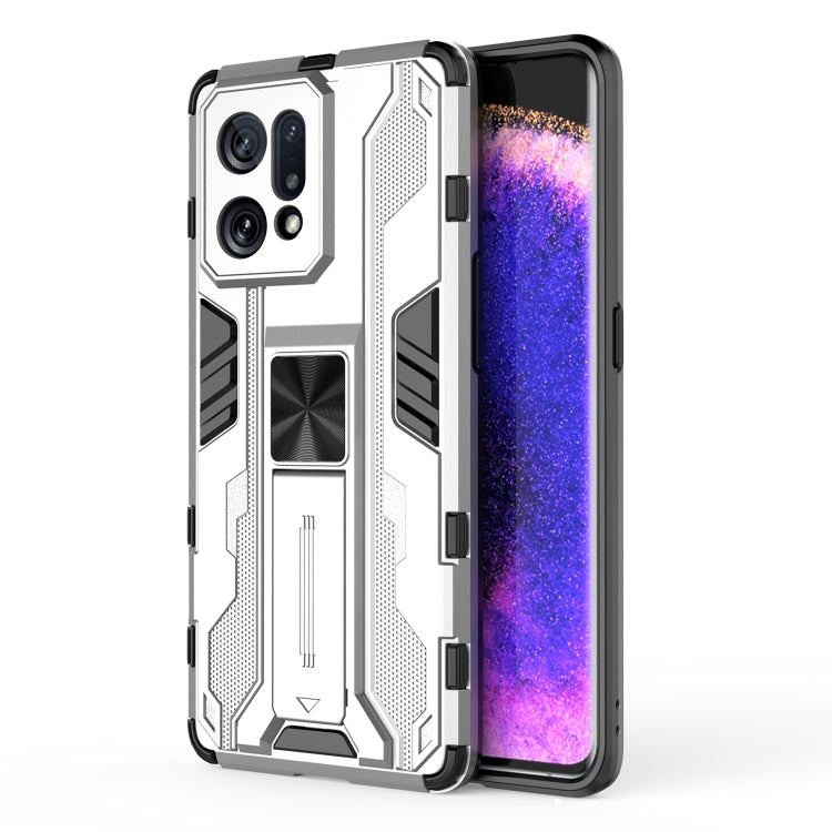For OPPO Find X5 Supersonic PC + TPU Shock-proof Protective Phone Case with Holder