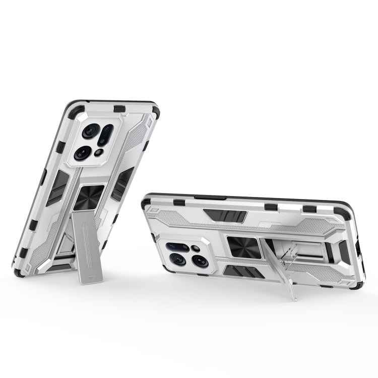 For OPPO Find X5 Supersonic PC + TPU Shock-proof Protective Phone Case with Holder