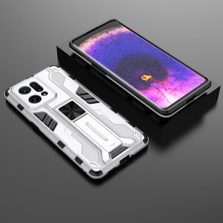 For OPPO Find X5 Supersonic PC + TPU Shock-proof Protective Phone Case with Holder