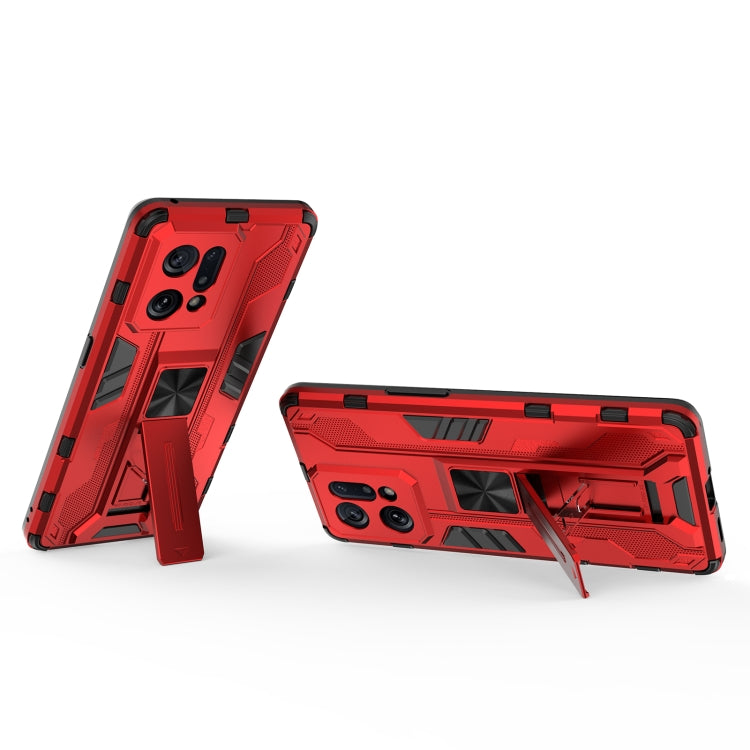 For OPPO Find X5 Supersonic PC + TPU Shock-proof Protective Phone Case with Holder