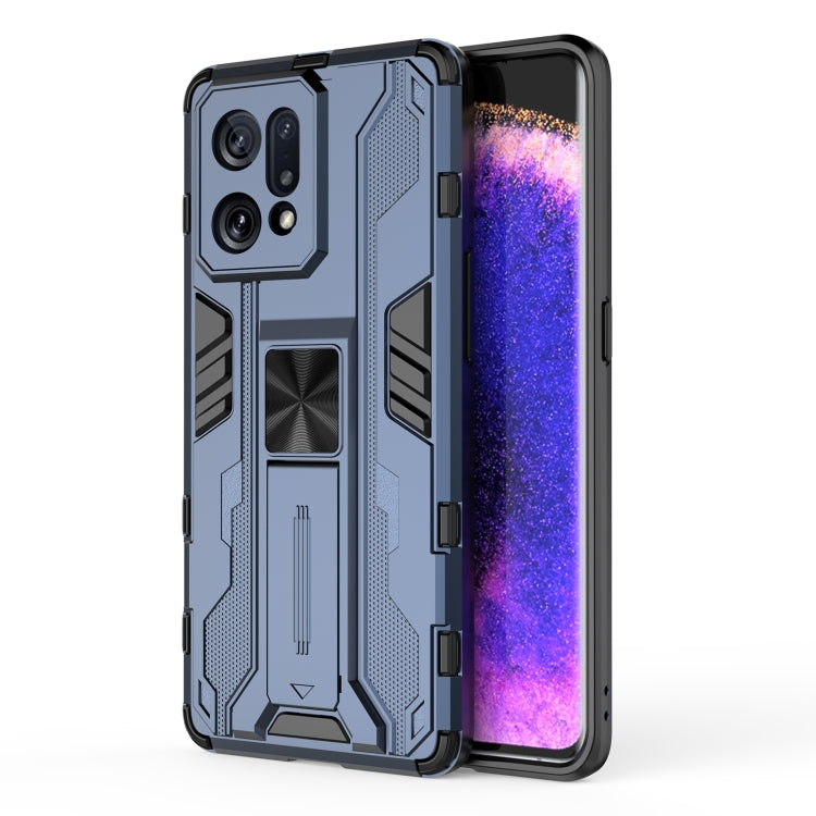 For OPPO Find X5 Supersonic PC + TPU Shock-proof Protective Phone Case with Holder