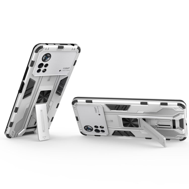 For Xiaomi Poco X4 Pro 5G Supersonic PC + TPU Shock-proof Protective Phone Case with Holder