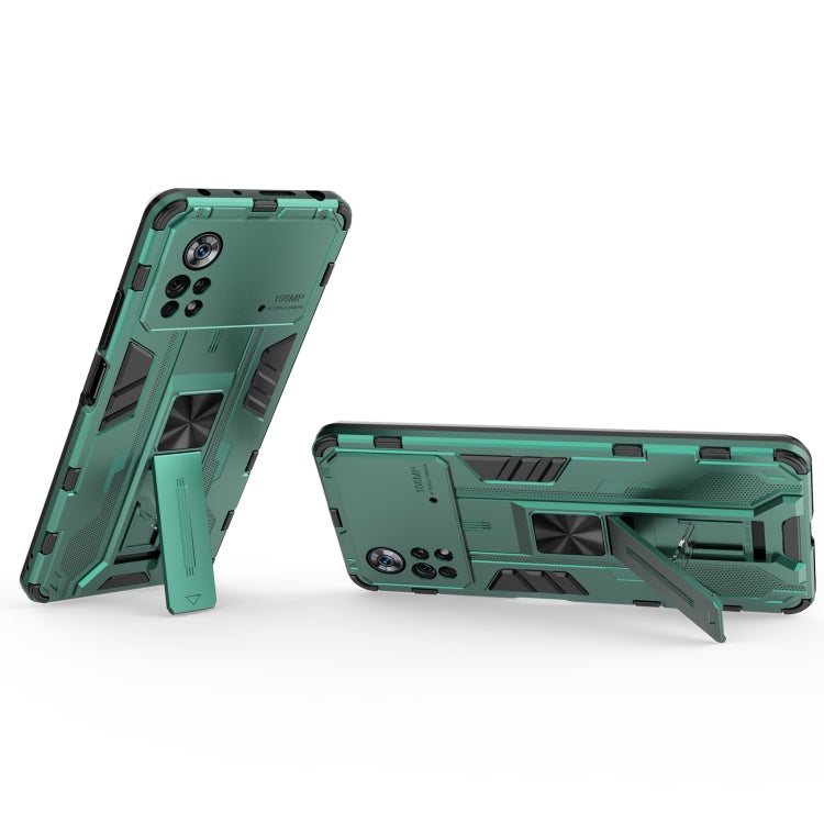 For Xiaomi Poco X4 Pro 5G Supersonic PC + TPU Shock-proof Protective Phone Case with Holder