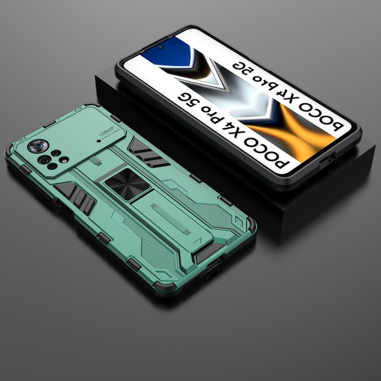 For Xiaomi Poco X4 Pro 5G Supersonic PC + TPU Shock-proof Protective Phone Case with Holder