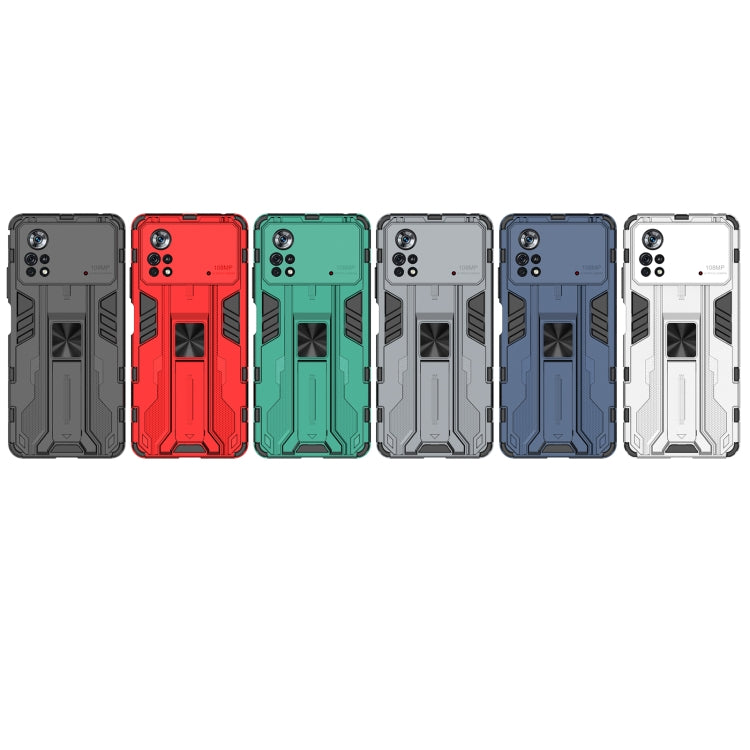 For Xiaomi Poco X4 Pro 5G Supersonic PC + TPU Shock-proof Protective Phone Case with Holder