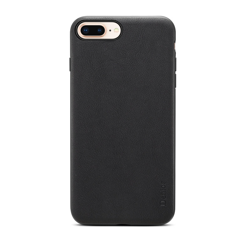 For iPhone 7 Plus / 8 Plus Denior V7 Luxury Car Cowhide Leather Ultrathin Protective Case