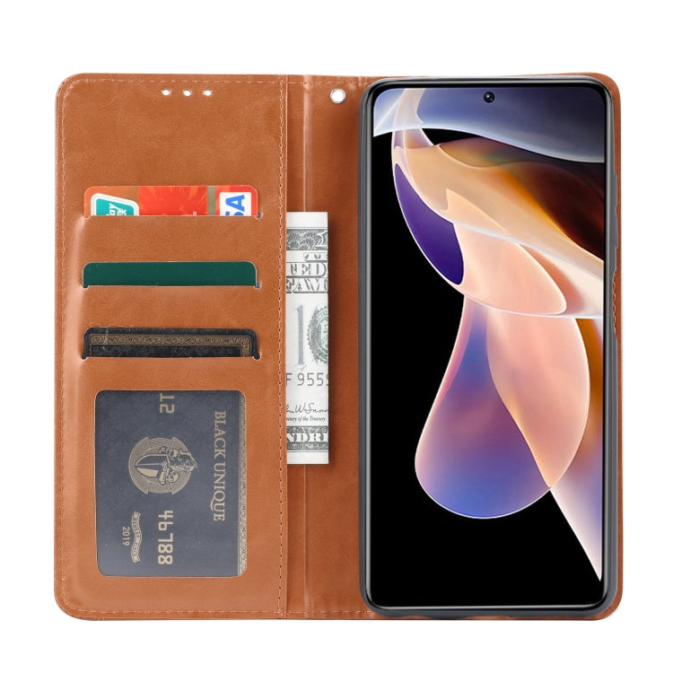 For Xiaomi Redmi Note 11S / Note 11 4G Global Knead Skin Texture Horizontal Flip Leather Case