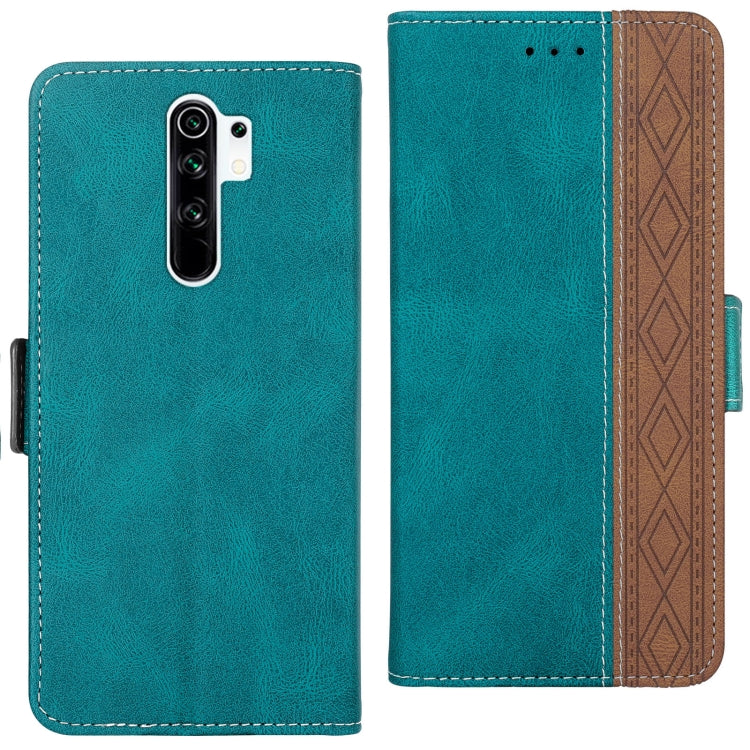 For Xiaomi Redmi 9 Stitching Side-Magnetic RFID Leather Phone Case