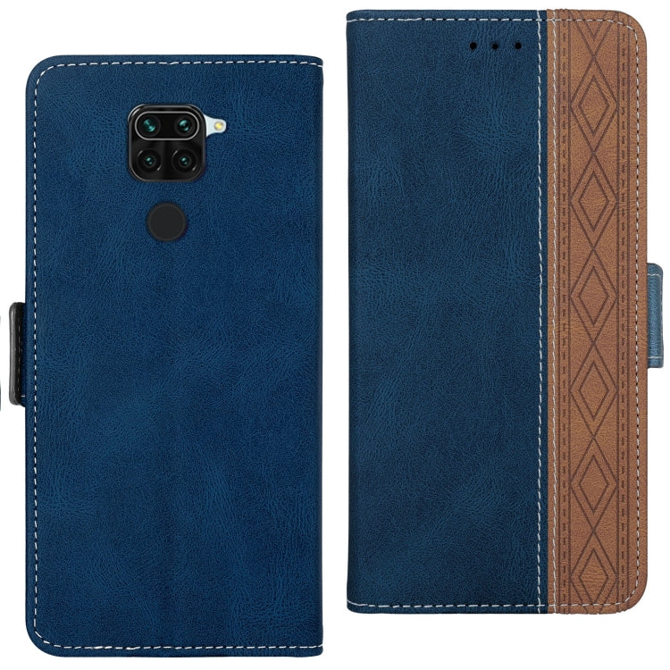 For Xiaomi Redmi Note 9 / 10X Stitching Side-Magnetic RFID Leather Phone Case