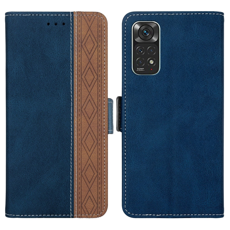 For Xiaomi Redmi Note 11 International Stitching Side-Magnetic RFID Leather Phone Case