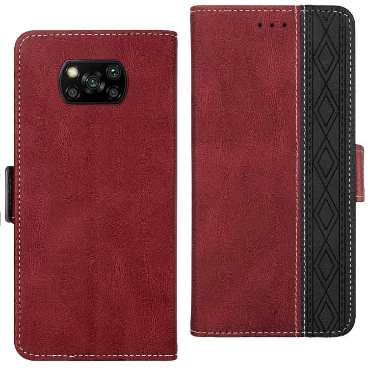 For Xiaomi Poco X3 Stitching Side-Magnetic RFID Leather Phone Case