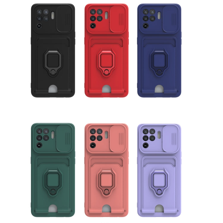 For OPPO A94 / Reno5 F / Reno5 Lite Sliding Camera Cover Design TPU Phone Case