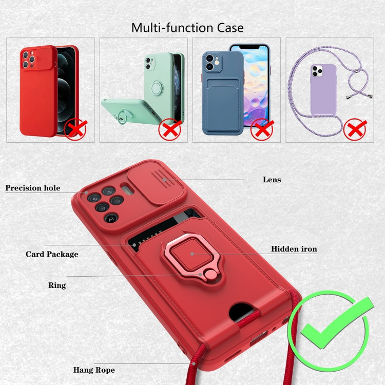 For OPPO A94 / Reno5 F / Reno5 Lite Sliding Camera Cover Design TPU Phone Case