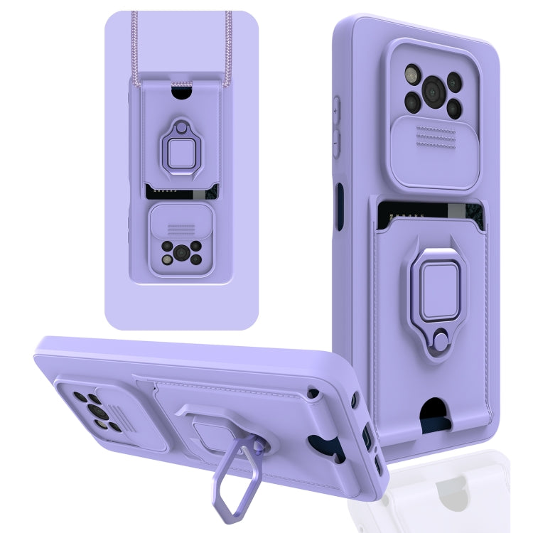 For Xiaomi Poco X3 NFC Sliding Camera Cover Design TPU Phone Case