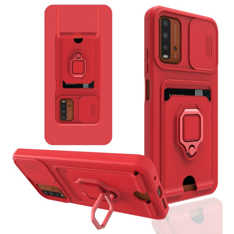 For Xiaomi Redmi Note 9 4G Sliding Camera Cover Design TPU Phone Case