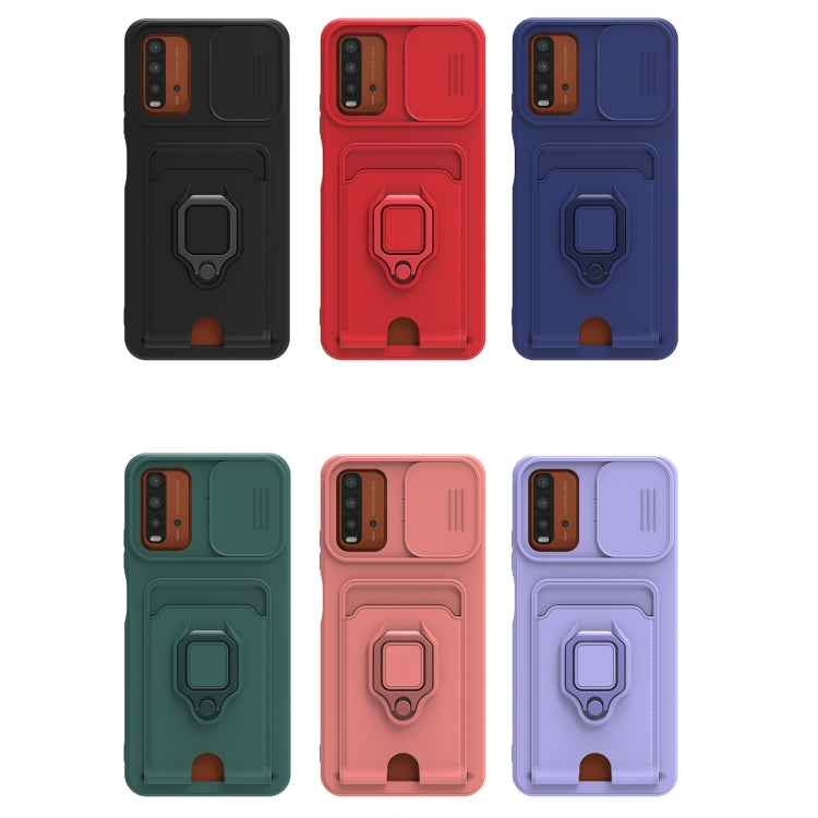 For Xiaomi Redmi Note 9 4G Sliding Camera Cover Design TPU Phone Case