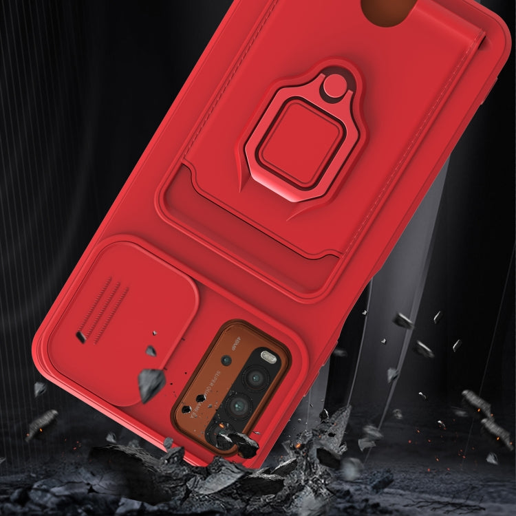 For Xiaomi Redmi Note 9 4G Sliding Camera Cover Design TPU Phone Case