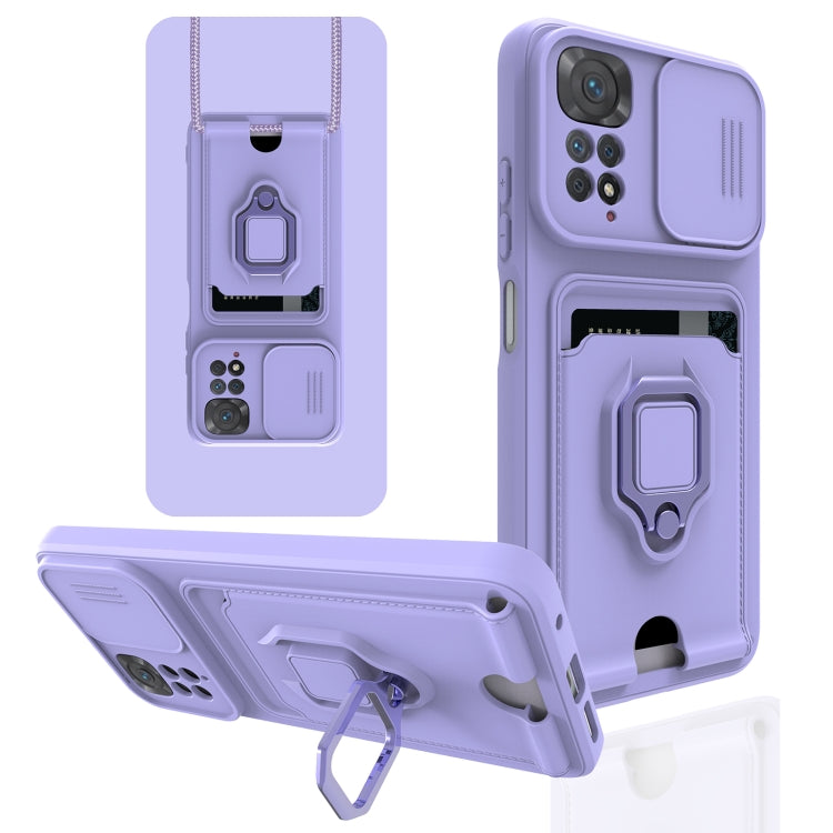 For Xiaomi Redmi Note 11S Global Sliding Camera Cover Design TPU Phone Case