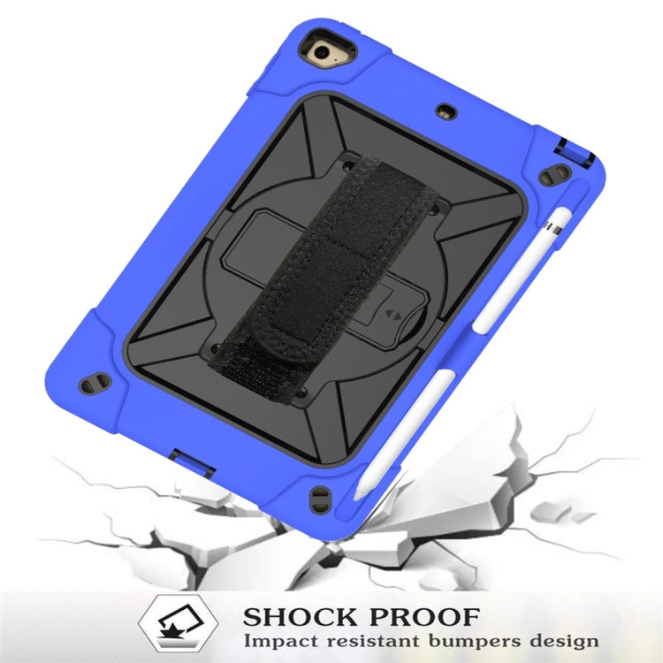 For iPad Mini 5 / 4 Contrast Color Silicone + PC Combination Case with Holder