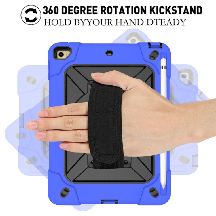 For iPad Mini 5 / 4 Contrast Color Silicone + PC Combination Case with Holder