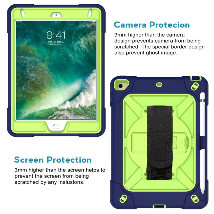 For iPad Mini 5 / 4 Contrast Color Silicone + PC Combination Case with Holder