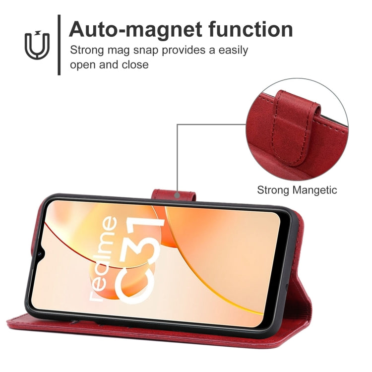 Leather Phone Case For OPPO Realme C31