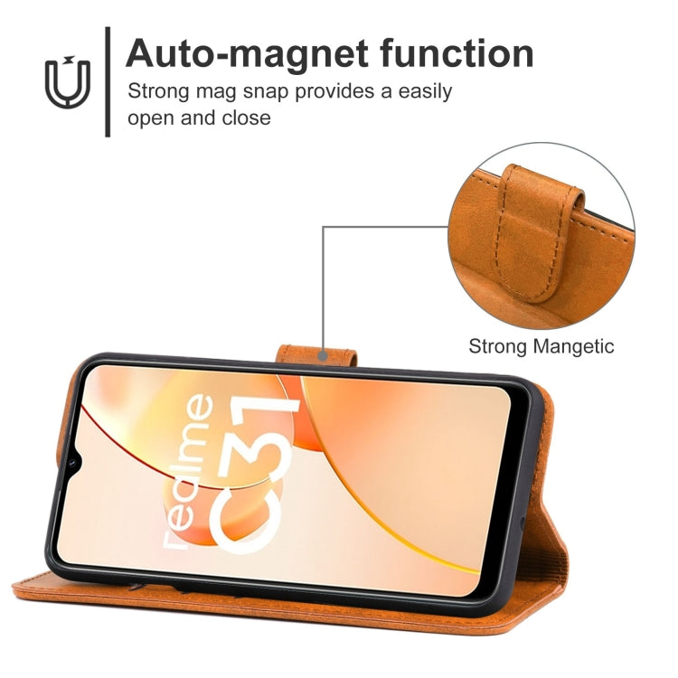 Leather Phone Case For OPPO Realme C31