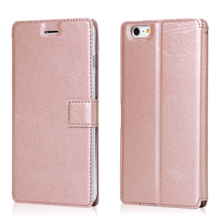 For iPhone 6s Plus & 6 Plus Ultra-thin Tree Texture Horizontal Flip TPU + PU Leather Case, with Card Slots & Holder & Lanyard