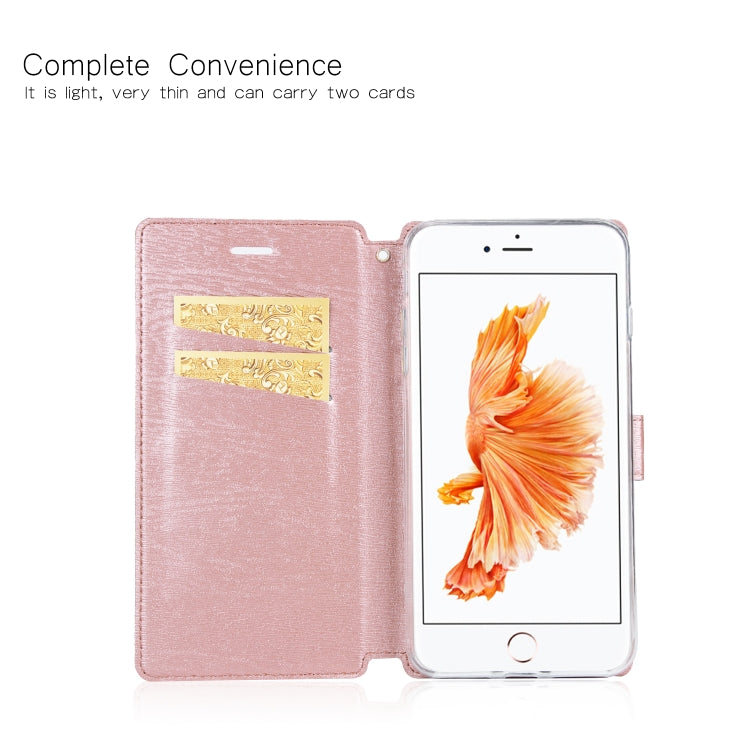 For iPhone 6s Plus & 6 Plus Ultra-thin Tree Texture Horizontal Flip TPU + PU Leather Case, with Card Slots & Holder & Lanyard