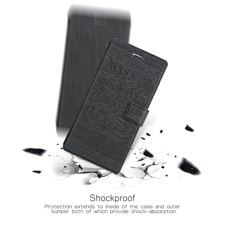 For iPhone 6s Plus & 6 Plus Ultra-thin Tree Texture Horizontal Flip TPU + PU Leather Case, with Card Slots & Holder & Lanyard