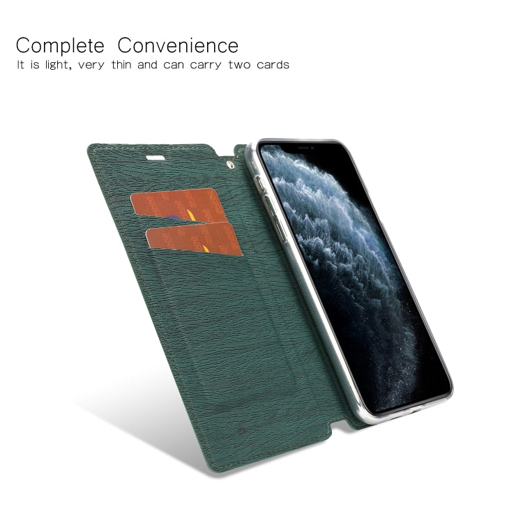 For iPhone 11 Pro Ultra-thin Tree Texture Horizontal Flip TPU + PU Leather Case, with Card Slots & Holder & Lanyard