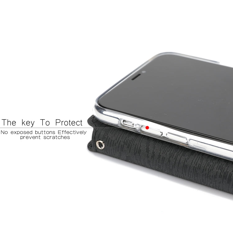 For iPhone 11 Pro Ultra-thin Tree Texture Horizontal Flip TPU + PU Leather Case, with Card Slots & Holder & Lanyard