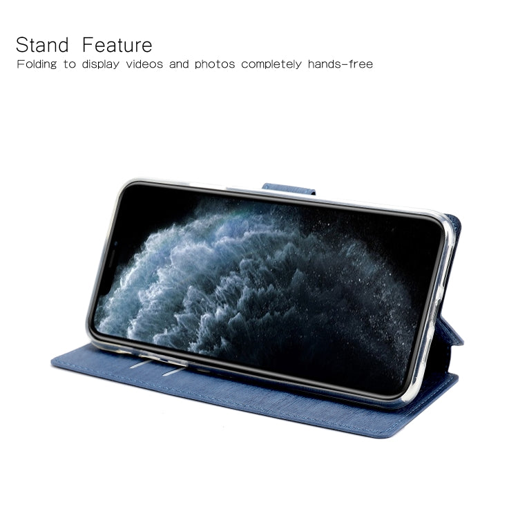 For iPhone 11 Pro Ultra-thin Tree Texture Horizontal Flip TPU + PU Leather Case, with Card Slots & Holder & Lanyard