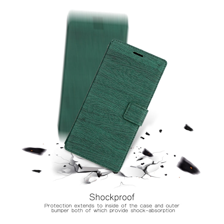 For iPhone XR Ultra-thin Tree Texture Horizontal Flip TPU + PU Leather Case with Card Slots & Holder & Lanyard