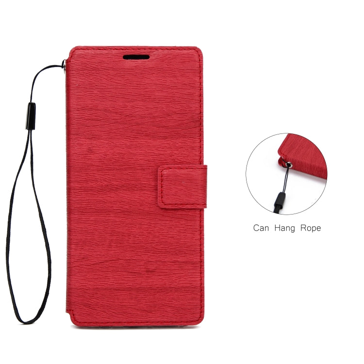 For iPhone XR Ultra-thin Tree Texture Horizontal Flip TPU + PU Leather Case with Card Slots & Holder & Lanyard
