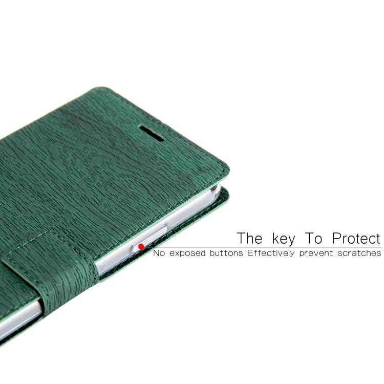 For iPhone X / XS Ultra-thin Tree Texture Horizontal Flip TPU + PU Leather Case, with Card Slots & Holder & Lanyard