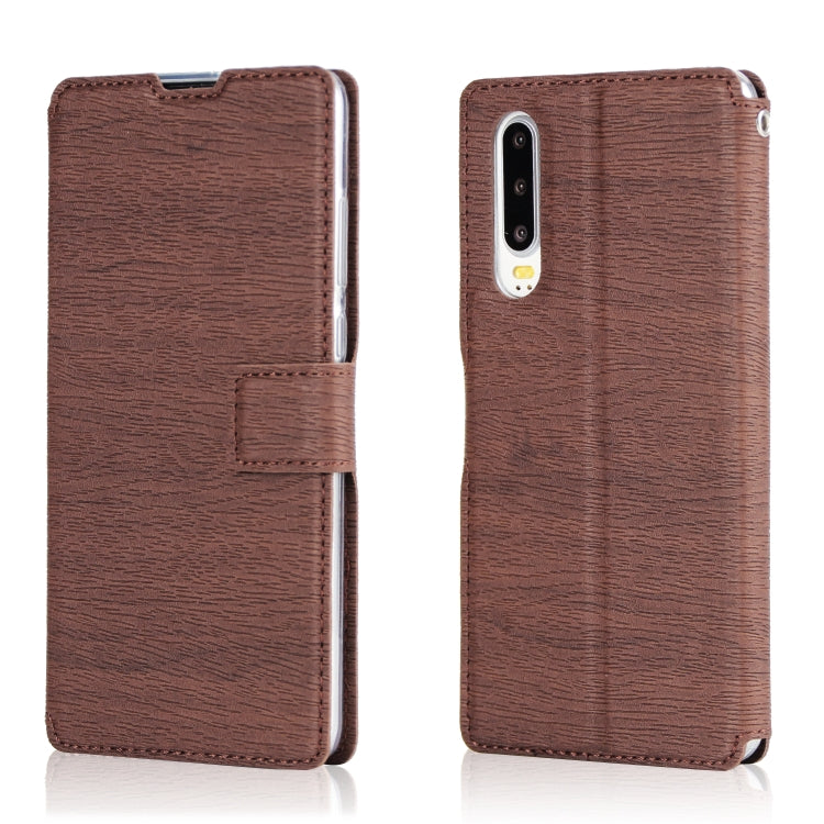 For Xiaomi Mi 9 Ultra-thin Tree Texture Horizontal Flip TPU + PU Leather Case, with Card Slots & Holder & Lanyard
