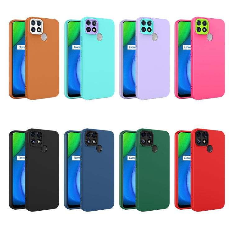 For OPPO Realme C12 / C25 Eagle Eye Lens Oily Feel TPU + PC Phone Case