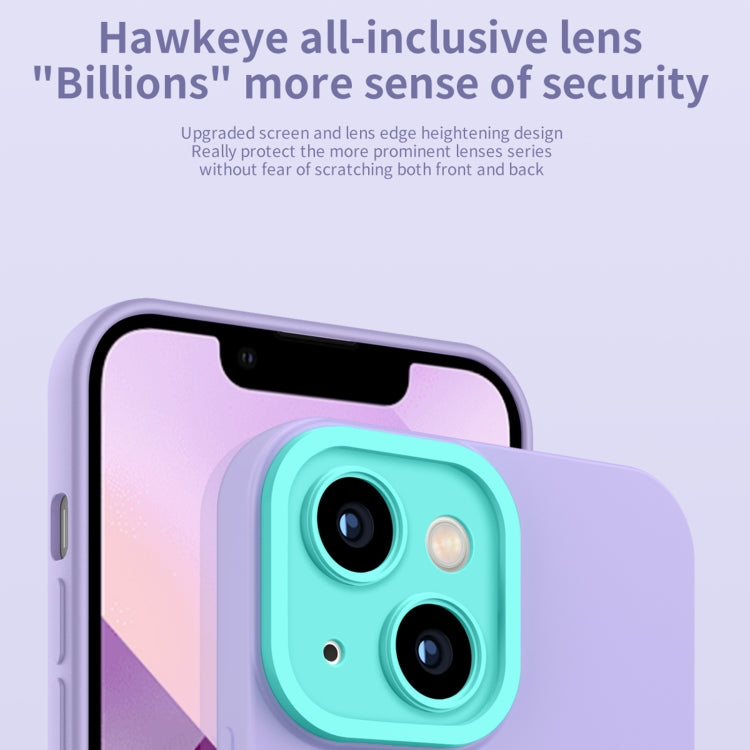 For iPhone 13 Eagle Eye Lens Oily Feel TPU + PC Phone Case